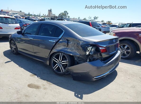 1HGCR2F58GA171733 2016 HONDA ACCORD Серый Задняя левая четверть