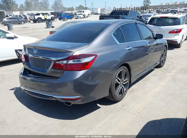 1HGCR2F58GA171733 2016 HONDA ACCORD Серый Задняя правая четверть