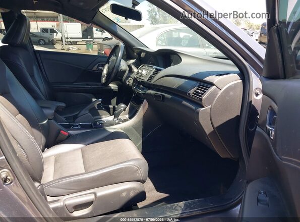 1HGCR2F58GA171733 2016 HONDA ACCORD Серый Вид салона спереди