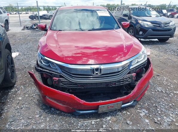 1HGCR2F58HA021929 2017 HONDA ACCORD Red Vista del cuadro de instrumentos