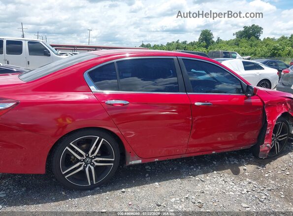1HGCR2F58HA021929 2017 HONDA ACCORD Red Vista interior trasera