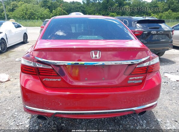 1HGCR2F58HA021929 2017 HONDA ACCORD Red 