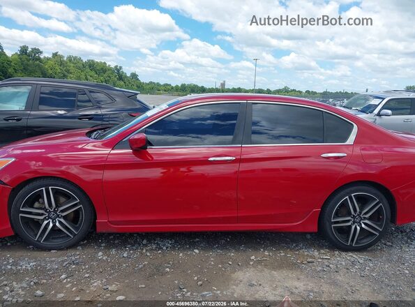 1HGCR2F58HA021929 2017 HONDA ACCORD Red Vista interior de 360 grados