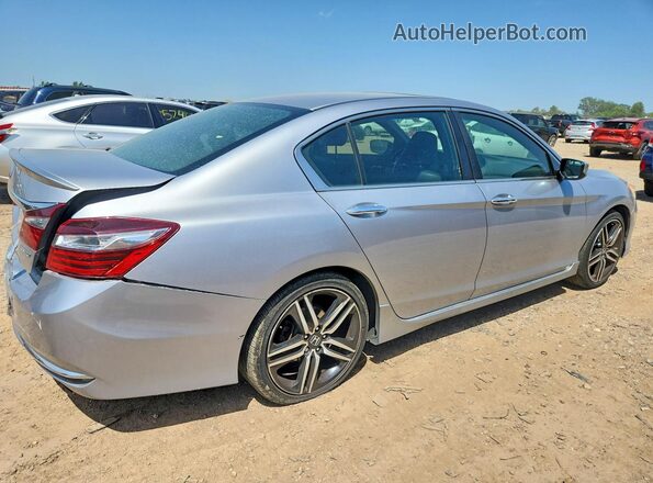 1HGCR2F58HA030856 2017 HONDA ACCORD Silver Задня права чверть