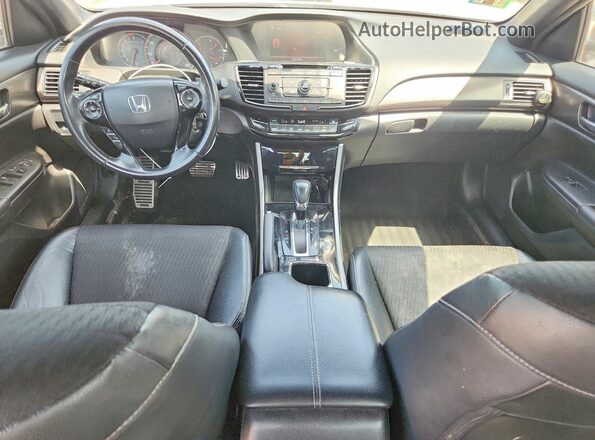 1HGCR2F58HA030856 2017 HONDA ACCORD Silver Вид панелі приладів
