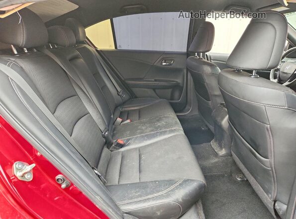1HGCR2F58HA046586 2017 HONDA ACCORD Red Rear seats view