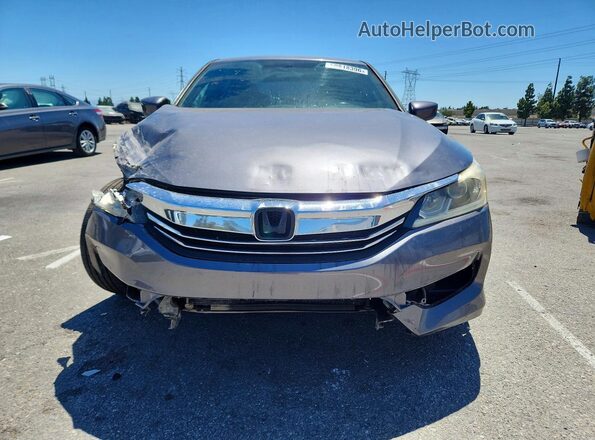 1HGCR2F58HA073612 2017 HONDA ACCORD Gray Front view