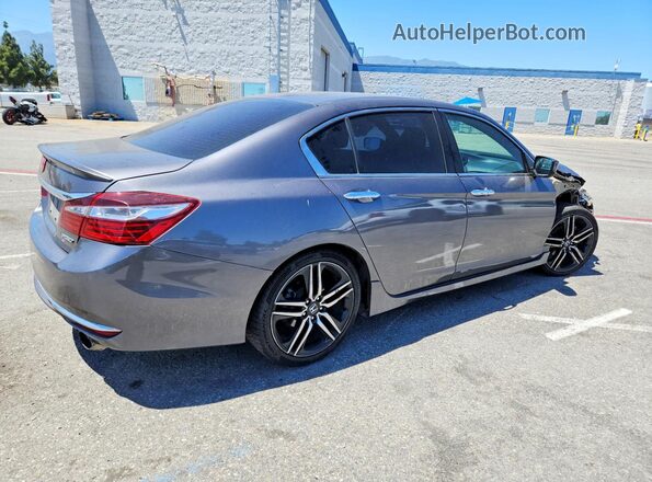 1HGCR2F58HA073612 2017 HONDA ACCORD Gray Rear right