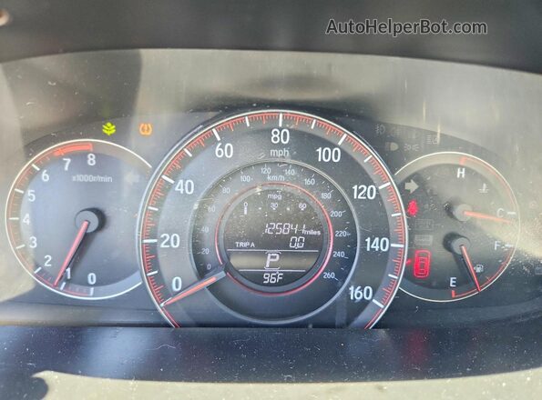 1HGCR2F58HA073612 2017 HONDA ACCORD Gray Instrument cluster view