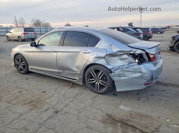 1HGCR2F58HA122159 2017 HONDA ACCORD Silver Rear left
