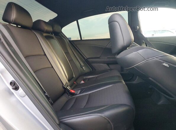1HGCR2F58HA122159 2017 HONDA ACCORD Silver Rear seats view