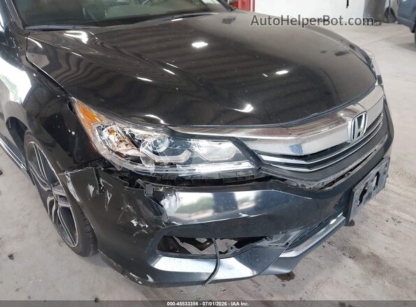 1HGCR2F58HA231253 2017 HONDA ACCORD Black Вид спереду
