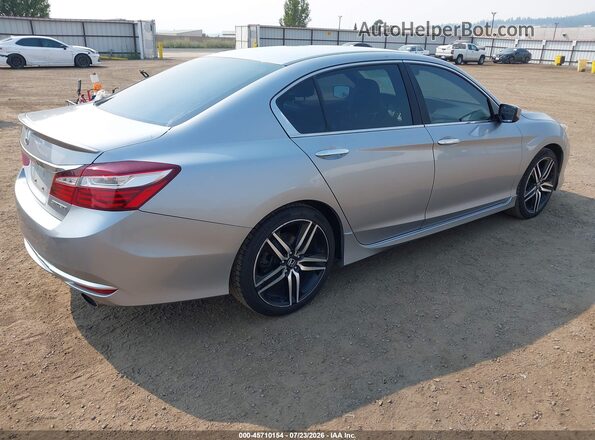 1HGCR2F58HA256170 2017 HONDA ACCORD Silver Tył prawy