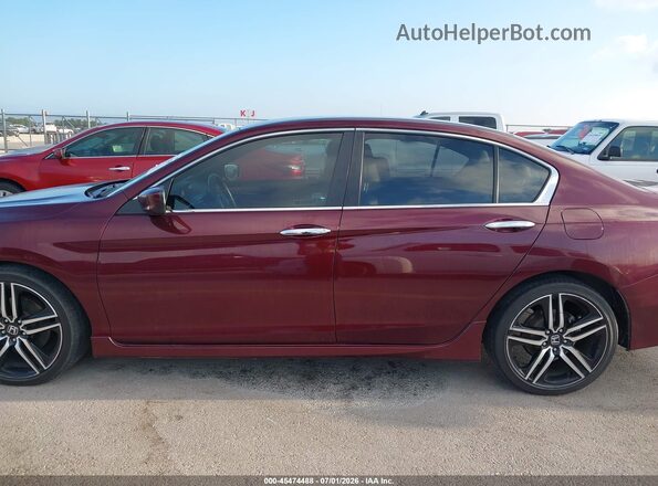 1HGCR2F58HA301415 2017 HONDA ACCORD Red Vista interior de 360 grados
