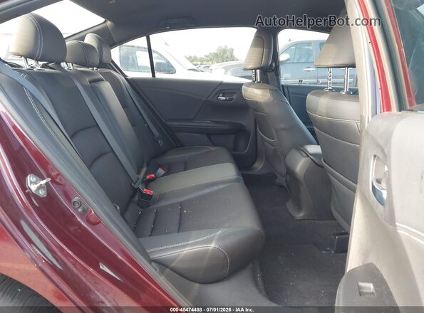 1HGCR2F58HA301415 2017 HONDA ACCORD Red Vista de la etiqueta del VIN