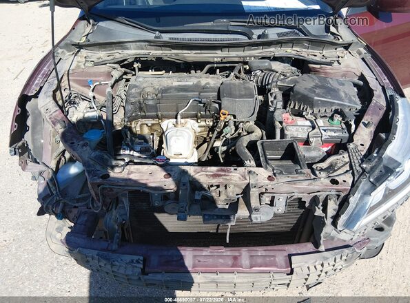 1HGCR2F59GA110732 2016 HONDA ACCORD Maroon Rear view