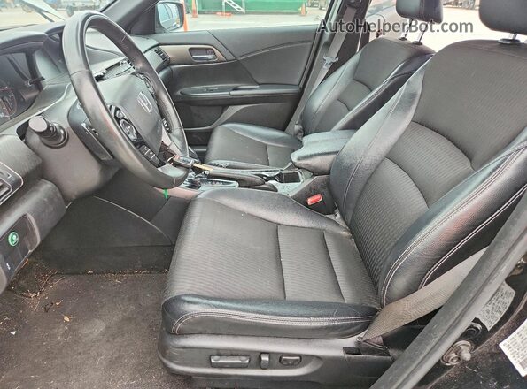 1HGCR2F59GA155864 2016 HONDA ACCORD Black Front interior view