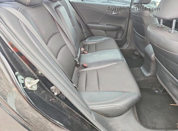 1HGCR2F59GA155864 2016 HONDA ACCORD Black Rear seats view