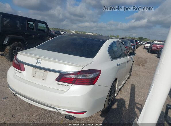 1HGCR2F59GA157744 2016 HONDA ACCORD Белый Задняя правая четверть