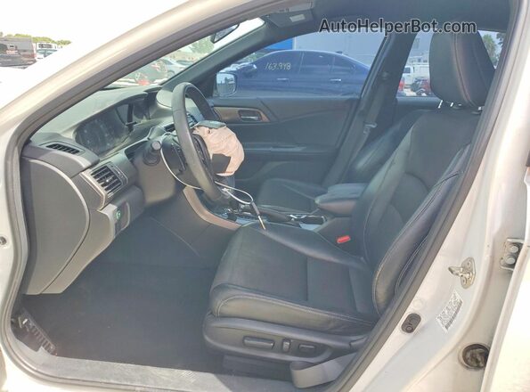 1HGCR2F59GA166301 2016 HONDA ACCORD White Вид салону спереду