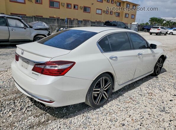 1HGCR2F59GA166301 2016 HONDA ACCORD White Задня права чверть