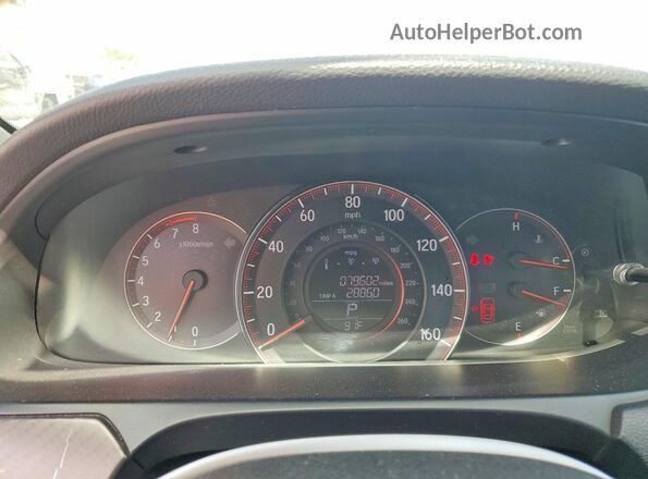 1HGCR2F59GA166301 2016 HONDA ACCORD White Вид щитка приладів