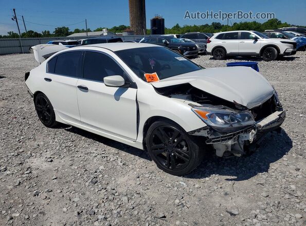 1HGCR2F59GA185396 2016 HONDA ACCORD Белый Передняя правая четверть