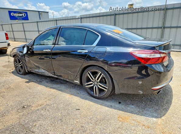 1HGCR2F59GA229039 2016 HONDA ACCORD Black Հետևի ձախ