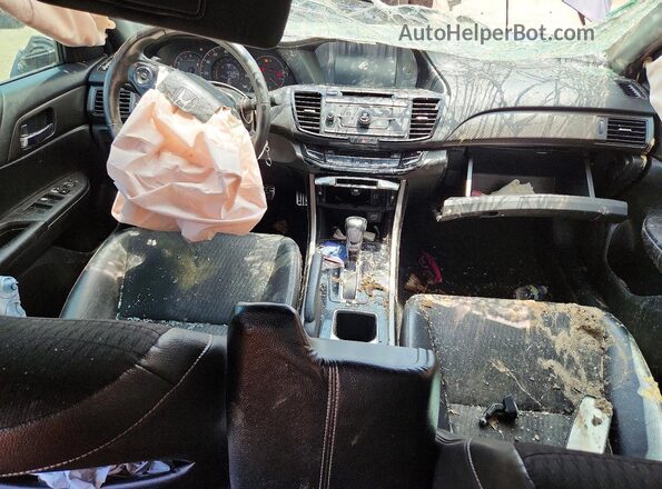1HGCR2F59GA229039 2016 HONDA ACCORD Black Առջևի վահանակի տեսք