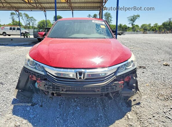 1HGCR2F59HA044569 2017 HONDA ACCORD Red Widok z przodu
