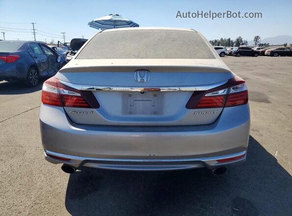 1HGCR2F59HA075451 2017 HONDA ACCORD Silver უკანა ხედი