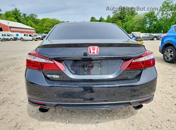 1HGCR2F59HA306364 2017 HONDA ACCORD Black Widok z tyłu
