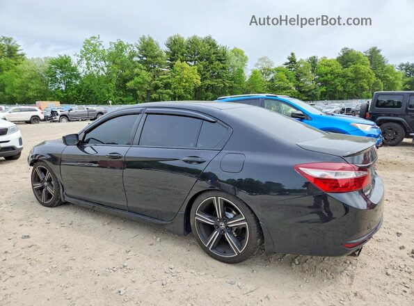 1HGCR2F59HA306364 2017 HONDA ACCORD Black Tył lewy