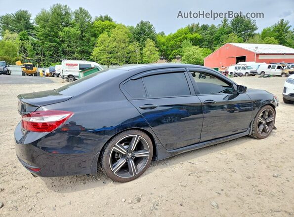 1HGCR2F59HA306364 2017 HONDA ACCORD Black Tył prawy