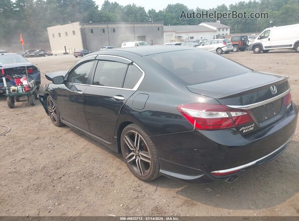 1HGCR2F59HA308079 2017 HONDA ACCORD Black Rear left