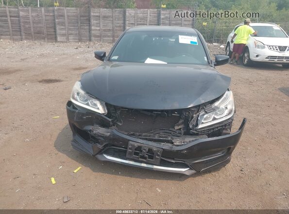 1HGCR2F59HA308079 2017 HONDA ACCORD Black Front view