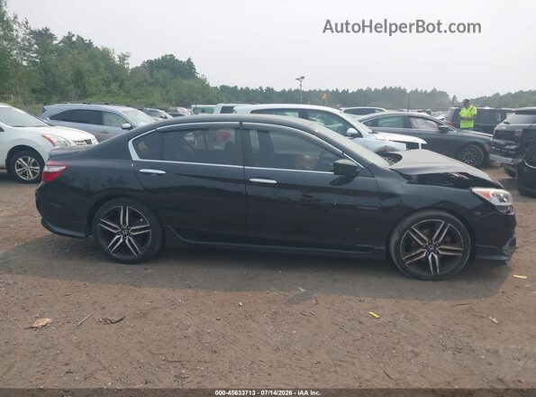 1HGCR2F59HA308079 2017 HONDA ACCORD Black Rear interior view
