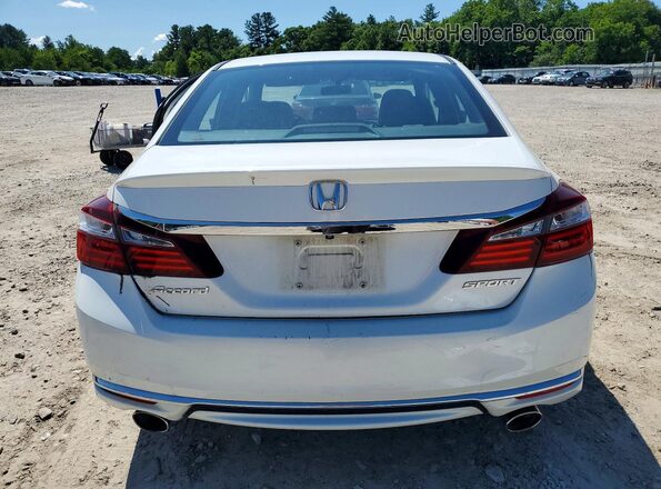 1HGCR2F5XGA056986 2016 HONDA ACCORD White Widok z tyłu