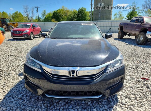 1HGCR2F5XGA113123 2016 HONDA ACCORD Black Widok z przodu