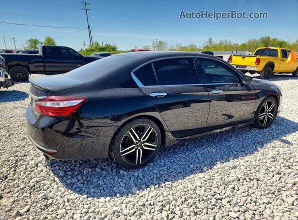 1HGCR2F5XGA113123 2016 HONDA ACCORD Black Tył prawy