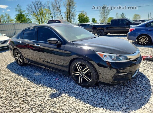 1HGCR2F5XGA113123 2016 HONDA ACCORD Black Przód prawy