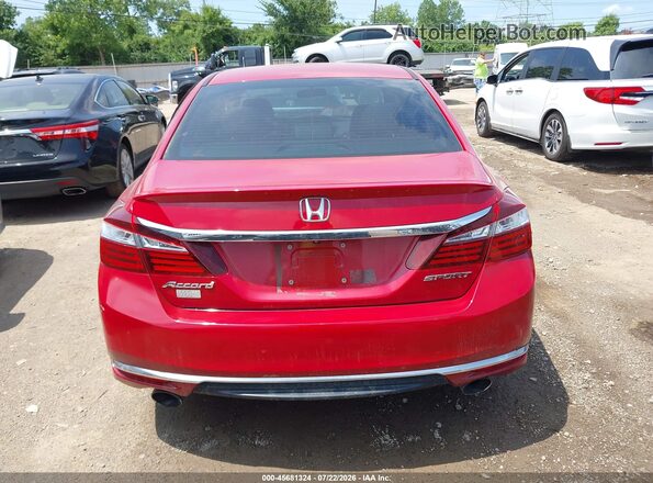 1HGCR2F5XHA048842 2017 HONDA ACCORD Red 