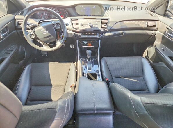 1HGCR2F5XHA049795 2017 HONDA ACCORD White Вид панелі приладів