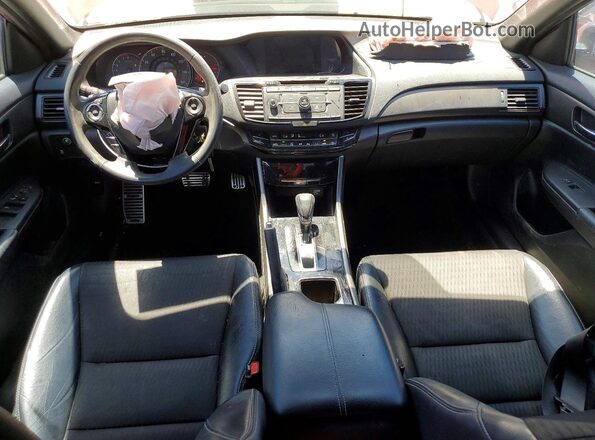 1HGCR2F5XHA153414 2017 HONDA ACCORD Red Առջևի վահանակի տեսք