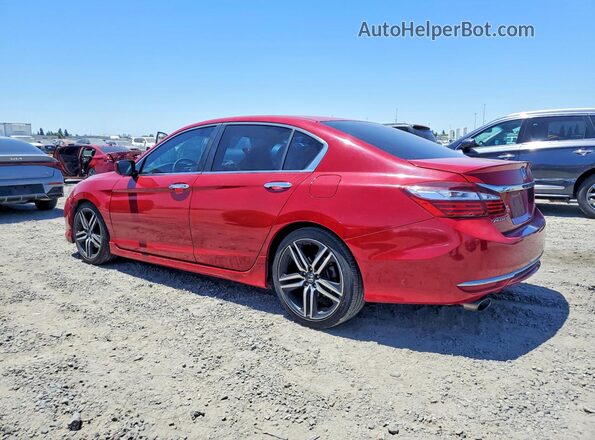 1HGCR2F5XHA153414 2017 HONDA ACCORD Red Հետևի ձախ