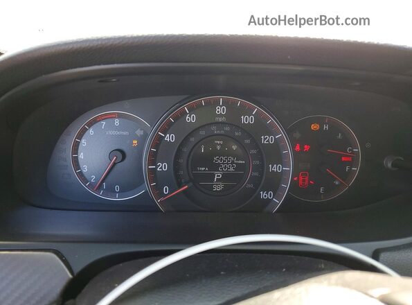 1HGCR2F5XHA188955 2017 HONDA ACCORD Бордовый Вид щитка приборов