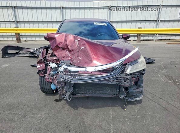 1HGCR2F5XHA188955 2017 HONDA ACCORD Бордовый Вид спереди