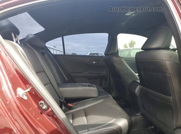 1HGCR2F5XHA188955 2017 HONDA ACCORD Бордовый Вид задних сидений