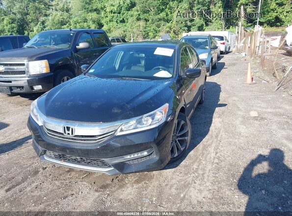 1HGCR2F5XHA249785 2017 HONDA ACCORD Black Передня ліва чверть