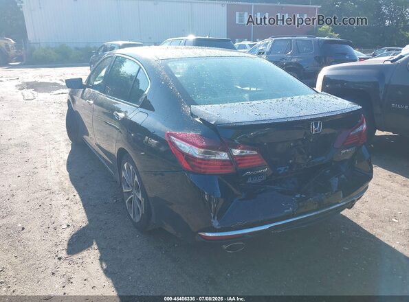 1HGCR2F5XHA249785 2017 HONDA ACCORD Black Задня ліва чверть